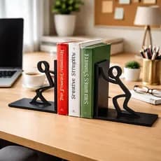 Suporte Aparador De Livros Em MDF Design Bonecos Decorativo Para Quartos Escrivaninhas
