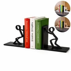 Suporte Organizador Para Livros De Estantes ou Mesas em Mdf de Bonequinhos 18 x 8cm Aparedor