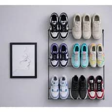 Sapateira Suspensa para 6 Pares – Organizador de Sapatos para Porta/Parede