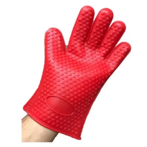 Luva Térmica Silicone 230°C Proteção para Forno Churrasco Cozinha Antiderrapante