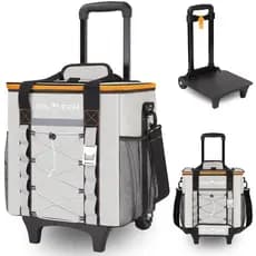 INSMEER 30 L Bolsa Térmica Grande Com Roda Refrigerador Dobrável Cooler