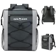 INSMEER Mochila Térmica Reforçada 21L/40 Latas Bolsa Térmica Grande Alça grande para Viajar, Acampar