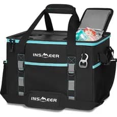 INSMEER Bolsa Térmica Placa Reforçada embutida Reforço superior 40L/60 Latas para praias,piquenique