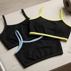 Kit com 3 Top academia ciclismo e dia a dia tops Feminino Cores Aleatoria