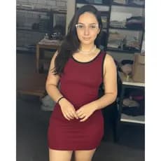 Vestido Ribana Tubinho Feminino Casual Vestudo Curto Feminino Ribana