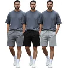 Kit 3 Bermudas Esportivas Masculinas Importadas Bermudas Masculinas bolso com ziper