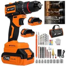 Furadeira parafusadeira profissional​ 21V Brushless furadeira 2 Bateria 2.0AH