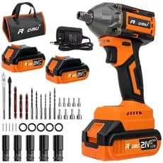 Chave de impacto profissional 520N.M 2 Bateria chave de impacto potente