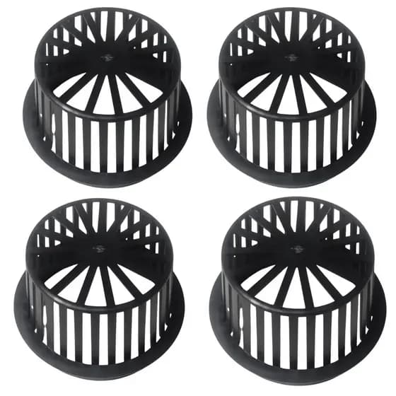 Kit 4 Abacaxi Ralo Anti Entupimento 150mm Plástico para Calhas