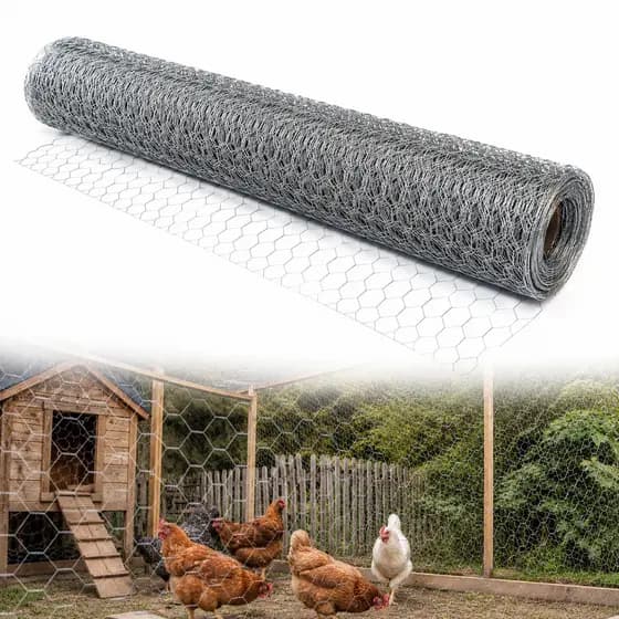 Tela Galinheiro Galvanizada 50m X 1m Hexagonal Fio 23