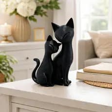 Gatos Decorativos Minimalista Escultura Estatua Enfeite Decoração Sala Copa Quarto Presente Moderno Delicado