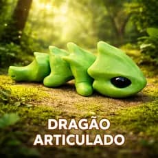 Dragão Articulado Miniatura Decorativo Brinquedo Criativo Presente Divertido Coleção