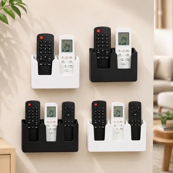 Suporte Controle Remoto Parede Organizador Controles Remotos TV Rádio Ar Condicionado Universal