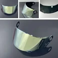 Viseira Capacete  Espelhada Anti-Risco Dourado compatível  LS2 FF358 FF396 Fw3 GT