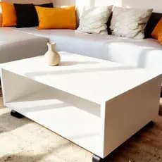 MESA DE CENTRO DALLAS COM RODINHAS