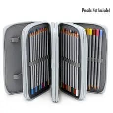 Estojo Escolar/Estojo Box/Estojo De Lápis De Quatro Camadas Com 72 Furos De Cor/Material Escolar/Papela-ABC