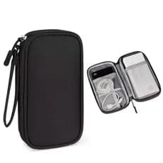 Necessaire organizadora bolsa portatil celular cabos fios armanazamento-ABC