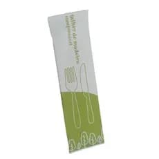 Kit Garfo + Faca Madeira Sachê Eco c/10 pares