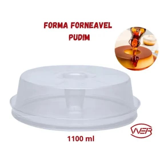 FORMA DE PUDIM FORNEAVEL PACOTE COM 04 UNIDADES