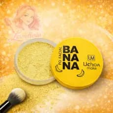 Pó Banana Vivai - Uchoa Make – Pó Solto Translúcido Facial Finalizador Efeito Matte Longa Duração