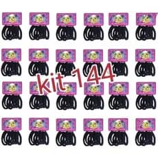 KIT 72/144 unidades Médio Xuxinha de elástico para cabelo Scrunchie