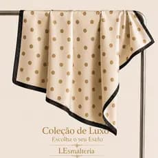 Lenço Feminino Seda 90x90cm Estampa de bolinha Vários Estilos Moda Luxo Versátil Cabeça Pescoço Bolsa