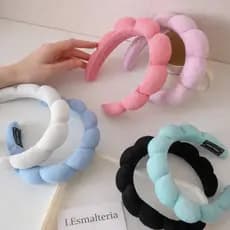 Tiara Nuvem Para Skin care e Maquiagem Faixa De Cabelo Spa Facial Soft Blogueira