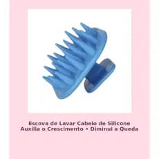 ￼Escova De Lavar Cabelo de Silicone Auxilia O Crescimento Diminui A Queda