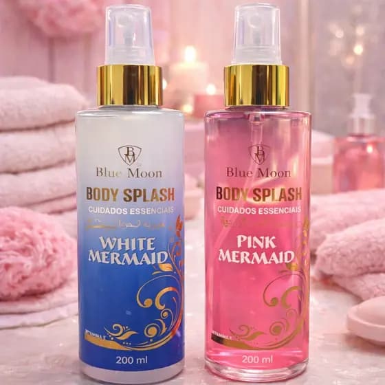 Kit - Body Splash Desodorante Colonia Árabe Body Splash 200ML Deo Colônia Spray Blue Moon