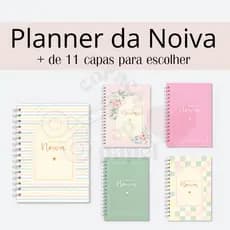 Agenda noiva para organização de casamento A5 com planejamento anual