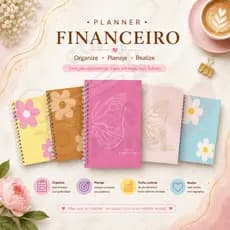 Caderno Financeiro A5 | Planejamento Financeiro, Gastos e Economia