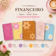 Agenda Financeira A5 | Planejamento de Gastos e Metas Financeiras