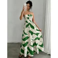 Vestido Tomara Que Caia Feminino, Vestido Casual De Férias P M G