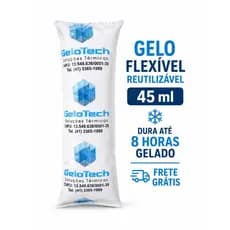 Gelo Flexível Reutilizável 45 ml Gelotech ideal  para bolsa térmica cooler isopor frete grátis produto original