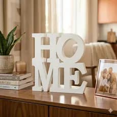 Palavra Decorativa Home para Sala Quarto Letreiro Decorativo Moderno Minimalista