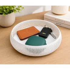 Organizador de Mesa Decorativo Porta Objetos Moderno Luxuoso Bandeja Minimalista Porta Chaves Carteira e Acessórios