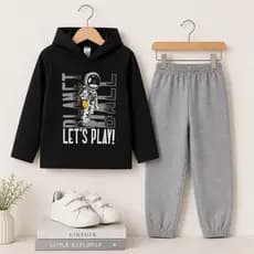 Conjunto Moletom Capuz Masculino Tam 2 ao 8 anos