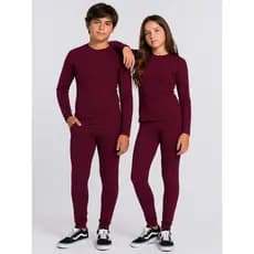 Conjunto Térmico infantil juvenil unissex para frio calça + blusa flanelada peluciada  termica 2 ao 14 anos
