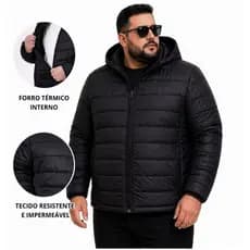 Jaqueta Masculina Plus Size Impermeavel Forrada  G1 G2 G3 G4 G5