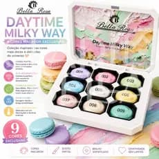 Gel Texturizador Macaron Oil Painting Glue Bella Rosa 9 Cores Pastel UV LED Nail Art