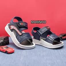 Sandália Menino Velcro Hot Wheels Infantil Macia Leve Envio Imediato