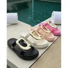 Sandália Feminina Macia Metalizada Papete Ortopédica Chinelo 100% Eva