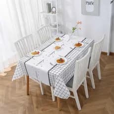 Toalhas de Mesa Plástico PEVA Impermeável Para Mesas Prática e Durável 137X180