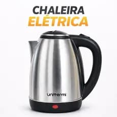 Chaleira Elétrica Inox 1,8L – Ferve Rápido | Desligamento Automático