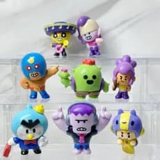 Modelo de Brinquedo Spike BR Brawl Jessie Mortis, Ornamento Colecionável de Desenho Animado, Presente de Aniversário par