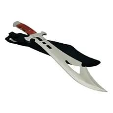 Faca Facão Rambo Fulltang Viking Tático Camping Artesanal Esportivo Pesca Caça  Com Bai