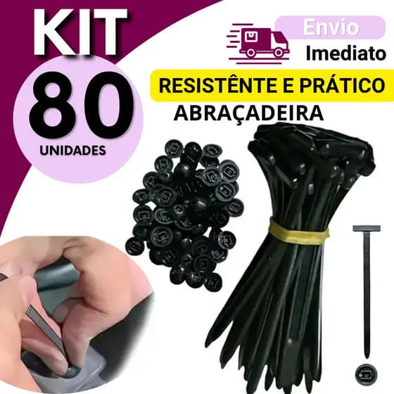 Fios bagunçados como organizar fios Nylon 5x90mm Trava Automática Cinta Plástica Automotivo 80, 60, 40 ou 20  UN