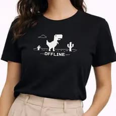 Blusa Feminina DINO T-Shirt Manga Curta Malha 100% Algodão Premium Blusinha Feminina Blusa Elegante