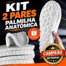 Kit 2 - Palmilha De Altissimo Conforto 4d Tênis Sapatos Ortopédica Palmilha Nuvem Exercício Corrida