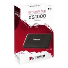 Ssd Externo Kingston Xs1000 1tb Usb 3.2 1050mb/s Portátil Preto